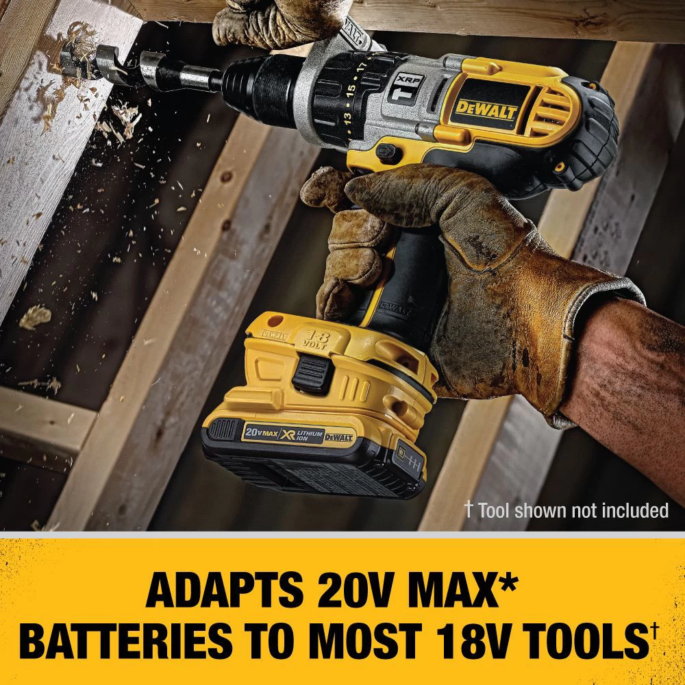 Dewalt 20V MAX Lithium-Ion Battery/Charger/Adapter Kit For 18V Cordless Tools With 2 Batteries (2 Ah) - DCA2203C 6 Dewalt 20V MAX Lithium-Ion Battery/Charger/Adapter Kit For 18V Cordless Tools With 2 Batteries (2 Ah) - DCA2203C - Image 4