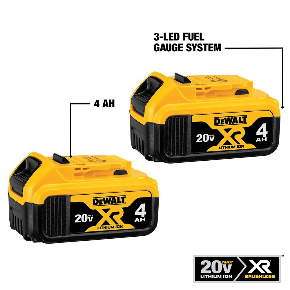 Dewalt 20V MAX XR 4Ah Battery (2-Pack) - DCB204-2 5 Dewalt 20V MAX XR 4Ah Battery (2-Pack) - DCB204-2 - Image 3
