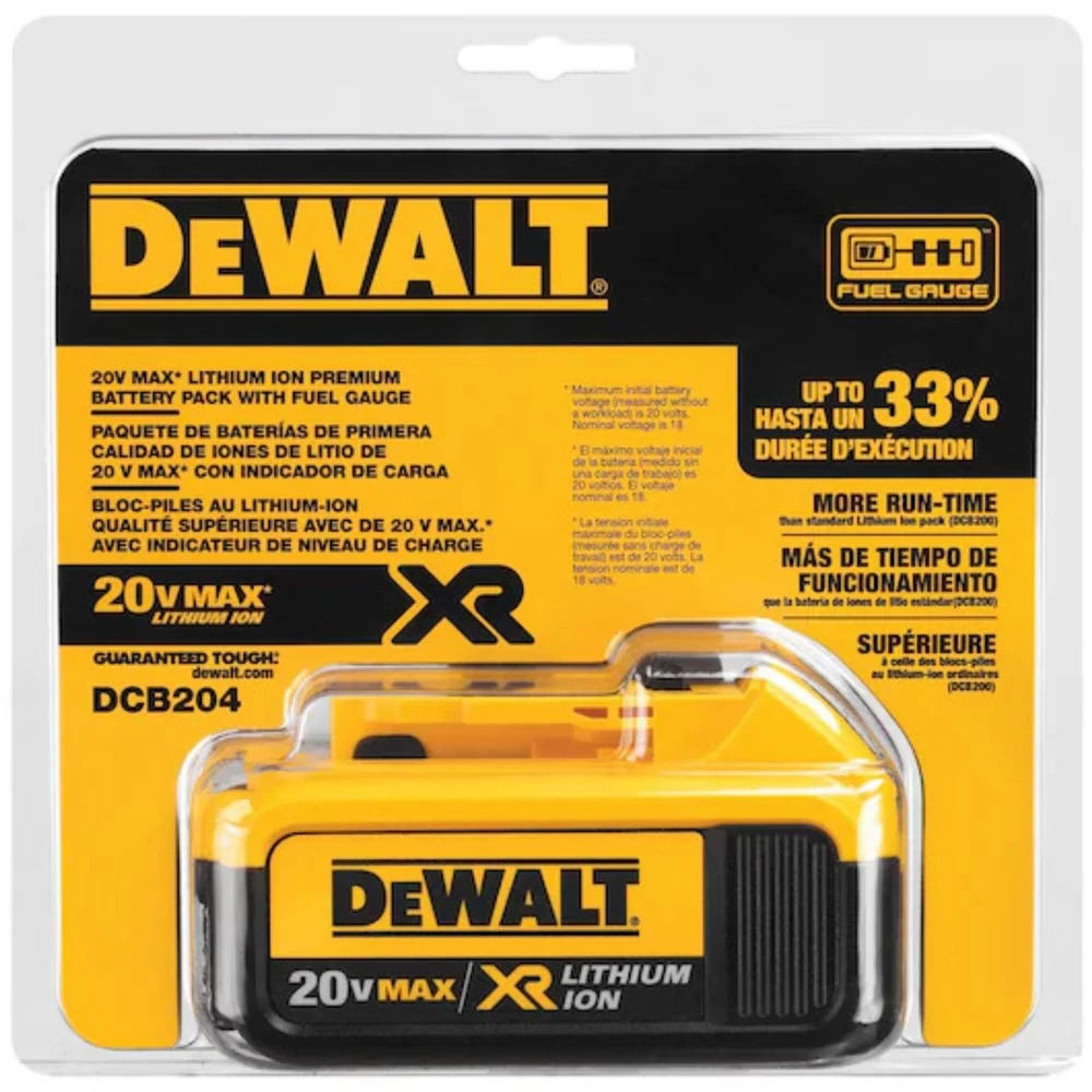 Dewalt 20V MAX XR 4Ah Battery (1-Pack) - DCB204 11 Dewalt 20V MAX XR 4Ah Battery (1-Pack) - DCB204 - Image 9