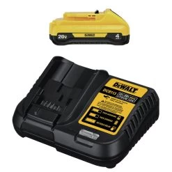 Dewalt 20V MAX 4 Ah Compact Lithium-Ion Battery And Charger Starter Kit - DCB240C