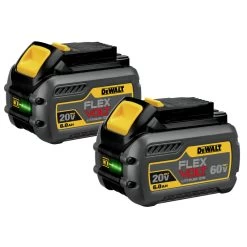 Dewalt DCB606-2 20V/60V MAX FLEXVOLT 6Ah Battery (2-Pack) -PowerPro Tools dewndcb606 2 b