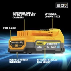Dewalt 20V MAX POWERSTACK Compact Lithium-Ion Battery - DCBP034 -PowerPro Tools dewndcbp034 e