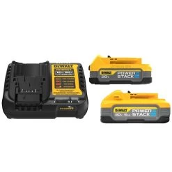 Dewalt 20V MAX POWERSTACK Lithium-Ion Batteries And Charger Starter Kit (1.7 Ah/5 Ah) - DCBP315-2C