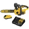 Dewalt 20V MAX XR Brushless Lithium-Ion 12 In. Compact Chainsaw And 20V MAX 4 Ah Lithium-Ion Battery And Charger Starter Kit Bundle - DCCS620BDCB240C-BNDL -PowerPro Tools dewndccs620bdcb240c bndl