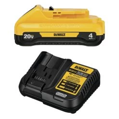 Dewalt 20V MAX XR Brushless Lithium-Ion 12 In. Compact Chainsaw And 20V MAX 4 Ah Lithium-Ion Battery And Charger Starter Kit Bundle - DCCS620BDCB240C-BNDL -PowerPro Tools dewndccs620bdcb240c bndl b
