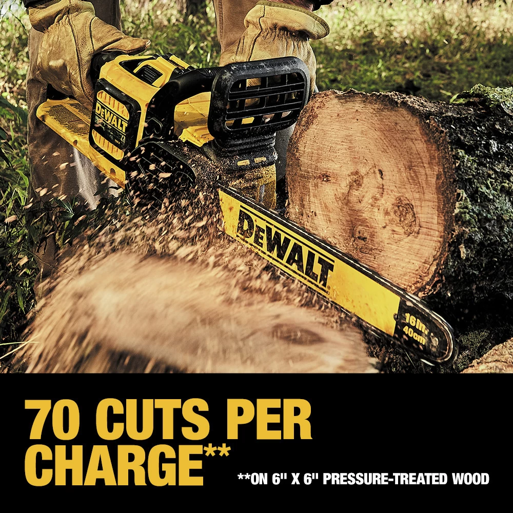 Dewalt 60V MAX FLEXVOLT Brushless Lithium-Ion 16 In. Cordless Chainsaw Kit (3 Ah) - DCCS670X1 9 Dewalt 60V MAX FLEXVOLT Brushless Lithium-Ion 16 In. Cordless Chainsaw Kit (3 Ah) - DCCS670X1 - Image 7