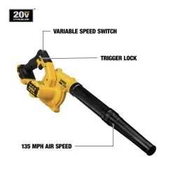 Dewalt 20V MAX Cordless Lithium-Ion Compact Jobsite Blower (Tool Only) - DCE100B -PowerPro Tools dewndce100b d