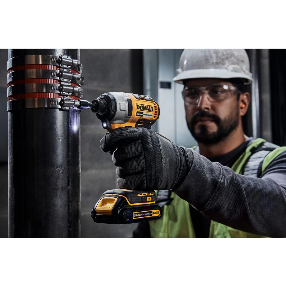 Dewalt 20V MAX Brushless Lithium-Ion 1/4 In. Cordless Impact Driver Kit With (2) 1.3 Ah Batteries - DCF787C2 9 Dewalt 20V MAX Brushless Lithium-Ion 1/4 In. Cordless Impact Driver Kit With (2) 1.3 Ah Batteries - DCF787C2 - Image 7
