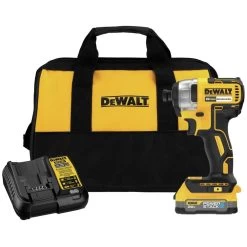 Dewalt 20V MAX Brushless Lithium-Ion 1/4 In. Cordless Impact Driver Kit With POWERSTACK Compact Battery (1.7 Ah) - DCF787E1