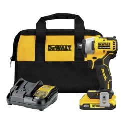 Dewalt 20V MAX ATOMIC Brushless Compact Lithium-Ion 1/4 In. Cordless Impact Drill Driver Kit (2 Ah) - DCF809D1