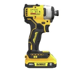 Dewalt 20V MAX ATOMIC Brushless Compact Lithium-Ion 1/4 In. Cordless Impact Drill Driver Kit (2 Ah) - DCF809D1 -PowerPro Tools dewndcf809d1 b