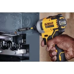 Dewalt 20V MAX ATOMIC Brushless Compact Lithium-Ion 1/4 In. Cordless Impact Drill Driver Kit (2 Ah) - DCF809D1 -PowerPro Tools dewndcf809d1 e