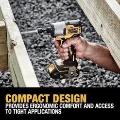 Dewalt 20V MAX Brushless Lithium-Ion 1/4 In. Cordless Impact Driver (Tool Only) - DCF840B -PowerPro Tools dewndcf840b k