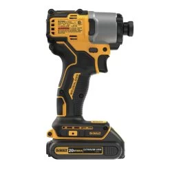 Dewalt 20V MAX Brushless Lithium-Ion 1/4 In. Cordless Impact Driver Kit With 2 Batteries (1.5 Ah) - DCF840C2 -PowerPro Tools dewndcf840c2 d