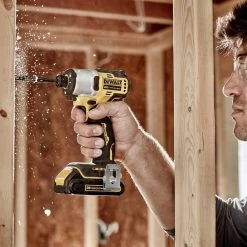 Dewalt 20V MAX Brushless Lithium-Ion 1/4 In. Cordless Impact Driver Kit With 2 Batteries (1.5 Ah) - DCF840C2 -PowerPro Tools dewndcf840c2 f