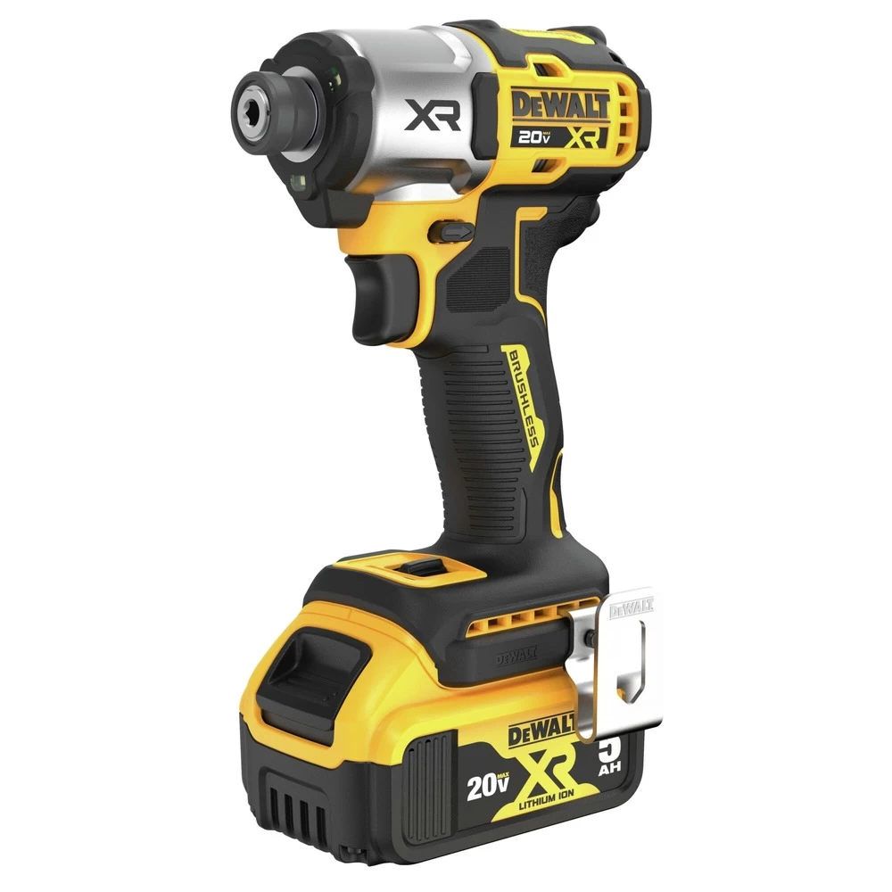 Dewalt DCF845P2 20V MAX XR Brushless Lithium-Ion Cordless 3-Speed 1/4 In. Impact Driver Kit (5 Ah) 6 Dewalt DCF845P2 20V MAX XR Brushless Lithium-Ion Cordless 3-Speed 1/4 In. Impact Driver Kit (5 Ah) - Image 4
