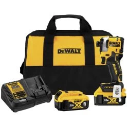Dewalt DCF850P2 ATOMIC 20V MAX Brushless Lithium-Ion 1/4 In. Cordless 3-Speed Impact Driver Kit With 2 Batteries (5 Ah)