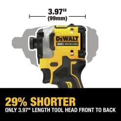 Dewalt DCF850P2 ATOMIC 20V MAX Brushless Lithium-Ion 1/4 In. Cordless 3-Speed Impact Driver Kit With 2 Batteries (5 Ah) -PowerPro Tools dewndcf850p2 m