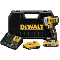 Dewalt DCF888D2 20V MAX XR 2.0 Ah Cordless Lithium-Ion Brushless Tool Connect 1/4 In. Impact Driver Kit