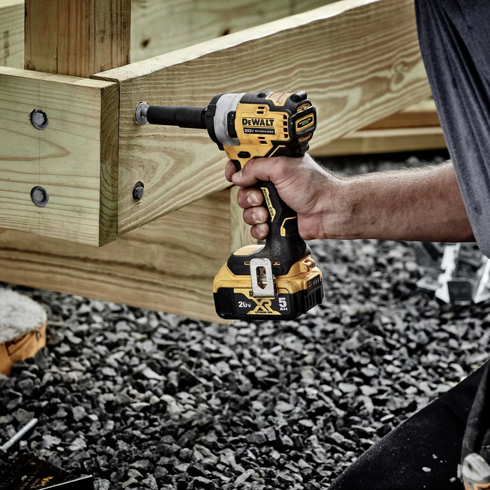 Dewalt 20V MAX Brushless Lithium-Ion 1/2 In. Cordless Impact Wrench With Hog Ring Anvil (Tool Only) - DCF911B 10 Dewalt 20V MAX Brushless Lithium-Ion 1/2 In. Cordless Impact Wrench With Hog Ring Anvil (Tool Only) - DCF911B - Image 8