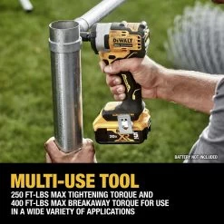 Dewalt 20V MAX Brushless Lithium-Ion 3/8 In. Cordless Impact Wrench With Hog Ring Anvil (Tool Only) - DCF913B -PowerPro Tools dewndcf913b h