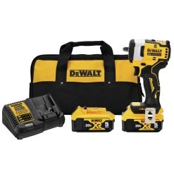 Dewalt 20V MAX Brushless Lithium-Ion 3/8 In. Cordless Impact Wrench With Hog Ring Anvil Kit With 2 Batteries (5 Ah) - DCF913P2