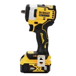Dewalt 20V MAX Brushless Lithium-Ion 3/8 In. Cordless Impact Wrench With Hog Ring Anvil Kit With 2 Batteries (5 Ah) - DCF913P2 -PowerPro Tools dewndcf913p2 b