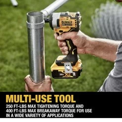 Dewalt 20V MAX Brushless Lithium-Ion 3/8 In. Cordless Impact Wrench With Hog Ring Anvil Kit With 2 Batteries (5 Ah) - DCF913P2 -PowerPro Tools dewndcf913p2 i