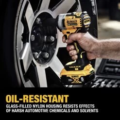 Dewalt 20V MAX Brushless Lithium-Ion 3/8 In. Cordless Impact Wrench With Hog Ring Anvil Kit With 2 Batteries (5 Ah) - DCF913P2 -PowerPro Tools dewndcf913p2 j