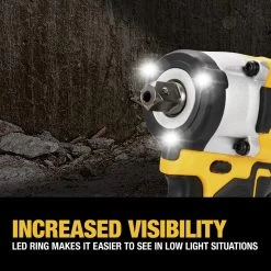 Dewalt ATOMIC 20V MAX Brushless Lithium-Ion 1/2 In. Cordless Impact Wrench With Detent Pin Anvil (Tool Only) - DCF922B -PowerPro Tools dewndcf922b m