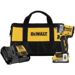 Dewalt 20V MAX Brushless Lithium-Ion 3/8 In. Cordless Compact Impact Wrench Kit (1.7 Ah) - DCF923E1