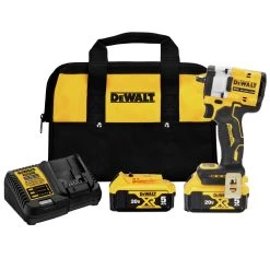 Dewalt DCF923P2 ATOMIC 20V MAX Brushless Lithium-Ion 3/8 In. Cordless Impact Wrench With Hog Ring Anvil Kit With 2 Batteries (5 Ah)