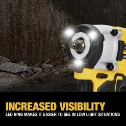 Dewalt DCF923P2 ATOMIC 20V MAX Brushless Lithium-Ion 3/8 In. Cordless Impact Wrench With Hog Ring Anvil Kit With 2 Batteries (5 Ah) -PowerPro Tools dewndcf923p2 n