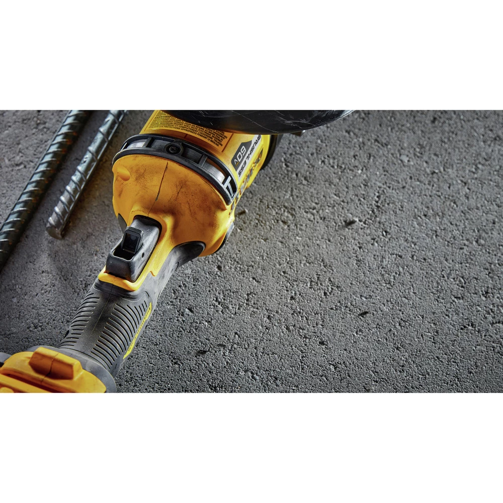 Dewalt FLEXVOLT 60V MAX Brushless Lithium-Ion 7 In. Cordless Grinder With Kickback Brake Kit With 2 Batteries (9 Ah) - DCG440X2 9 Dewalt FLEXVOLT 60V MAX Brushless Lithium-Ion 7 In. Cordless Grinder With Kickback Brake Kit With 2 Batteries (9 Ah) - DCG440X2 - Image 7