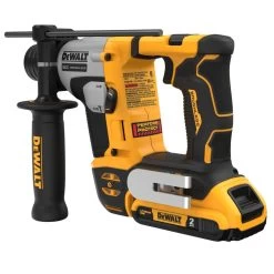 Dewalt 20V MAX ATOMIC Brushless Lithium-Ion 5/8 In. Cordless SDS PLUS Rotary Hammer Kit With 2 Batteries (2 Ah) - DCH172D2 -PowerPro Tools dewndch172d2 e