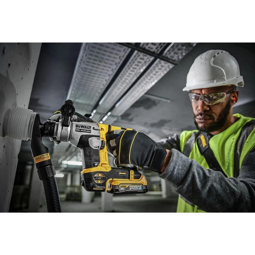 Dewalt 20V MAX Brushless 5/8 In. Cordless ATOMIC SDS PLUS Rotary Hammer Kit (1.7 Ah) - DCH172E2 9 Dewalt 20V MAX Brushless 5/8 In. Cordless ATOMIC SDS PLUS Rotary Hammer Kit (1.7 Ah) - DCH172E2 - Image 7