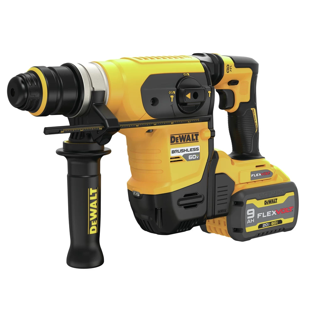 Dewalt 60V MAX Brushless Lithium-Ion 1-1/4 In. Cordless SDS Plus Rotary Hammer Kit With 2 Batteries (9 Ah) - DCH416X2 4 Dewalt 60V MAX Brushless Lithium-Ion 1-1/4 In. Cordless SDS Plus Rotary Hammer Kit With 2 Batteries (9 Ah) - DCH416X2 - Image 2