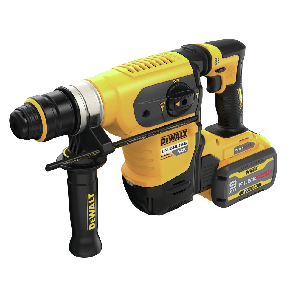 Dewalt 60V MAX Brushless Lithium-Ion 1-1/4 In. Cordless SDS Plus Rotary Hammer Kit With 2 Batteries (9 Ah) - DCH416X2 6 Dewalt 60V MAX Brushless Lithium-Ion 1-1/4 In. Cordless SDS Plus Rotary Hammer Kit With 2 Batteries (9 Ah) - DCH416X2 - Image 4