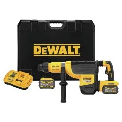 Dewalt 60V MAX Brushless Lithium-Ion 2 In. Cordless SDS MAX Combination Rotary Hammer Kit With 2 Batteries (9 Ah) - DCH775X2