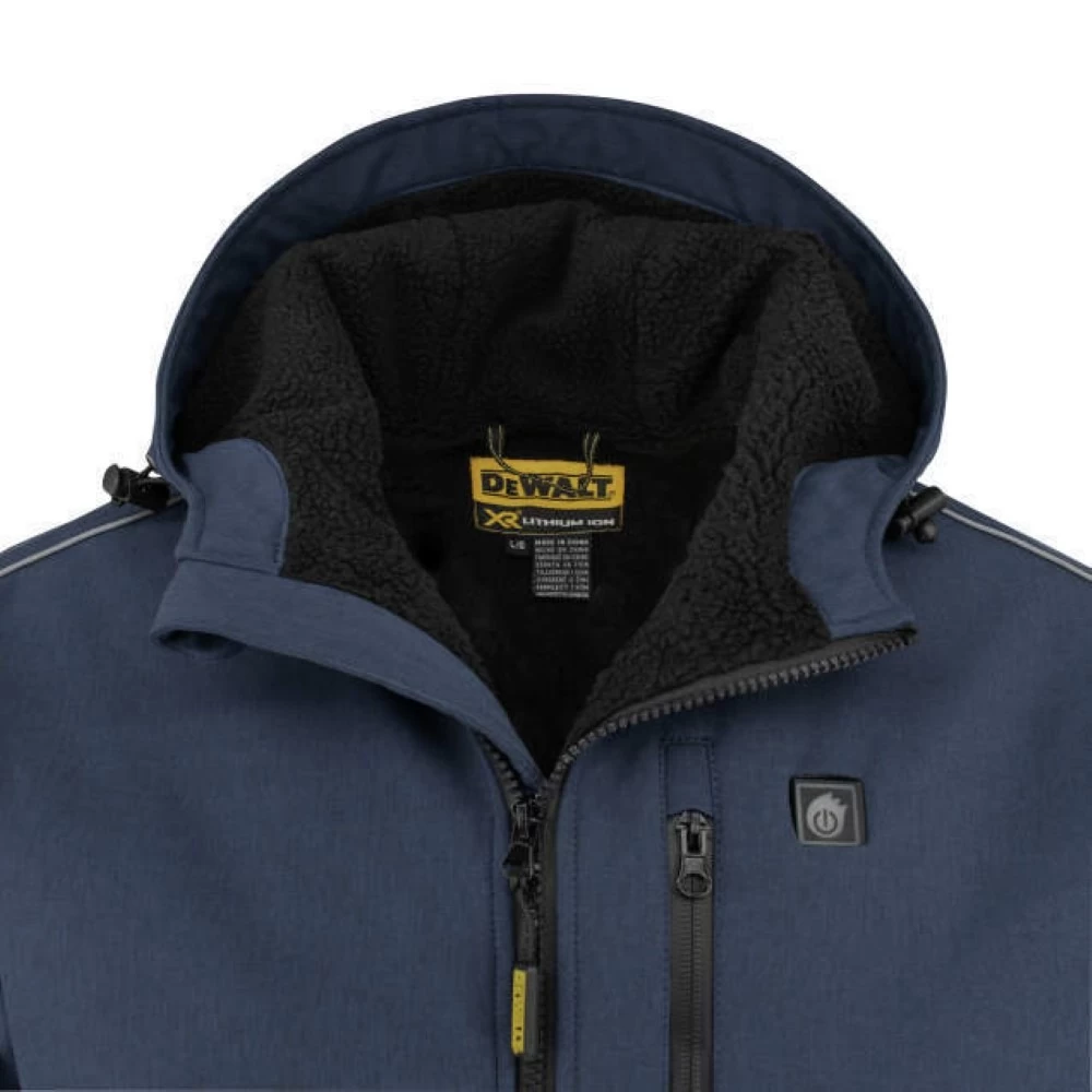 Dewalt Men's Heated Soft Shell Jacket With Sherpa Lining Kitted - 2XL, Navy - DCHJ101D1-2X 11 Dewalt Men's Heated Soft Shell Jacket With Sherpa Lining Kitted - 2XL, Navy - DCHJ101D1-2X - Image 9
