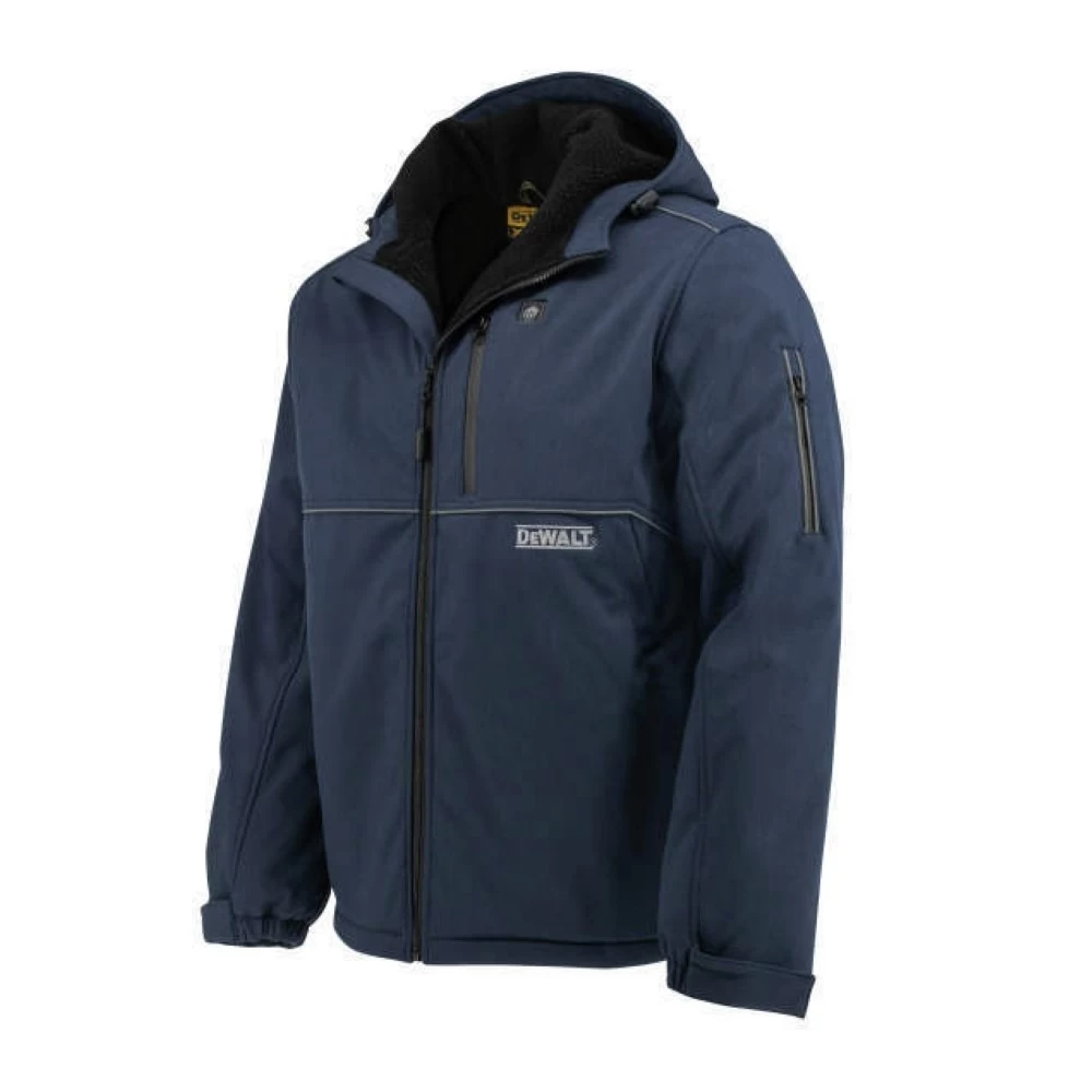 Dewalt Men's Heated Soft Shell Jacket With Sherpa Lining Kitted - Large, Navy - DCHJ101D1-L 4 Dewalt Men's Heated Soft Shell Jacket With Sherpa Lining Kitted - Large, Navy - DCHJ101D1-L - Image 2