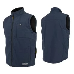 Dewalt Men's Heated Soft Shell Vest With Sherpa Lining - Large, Navy - DCHV089D1-L -PowerPro Tools dewndchv089d1 l c