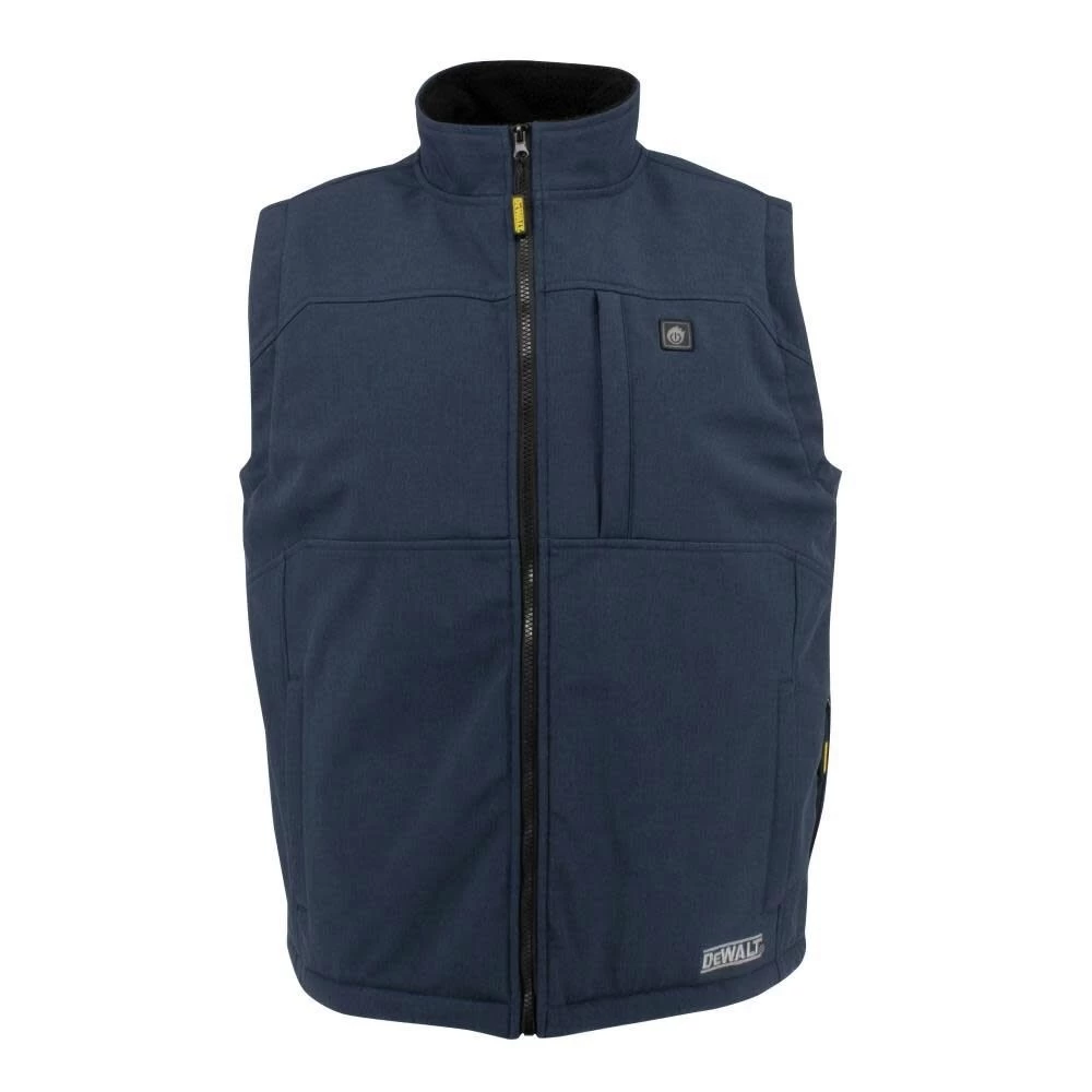 Dewalt Men's Heated Soft Shell Vest With Sherpa Lining - Small, Navy - DCHV089D1-S 4 Dewalt Men's Heated Soft Shell Vest With Sherpa Lining - Small, Navy - DCHV089D1-S - Image 2