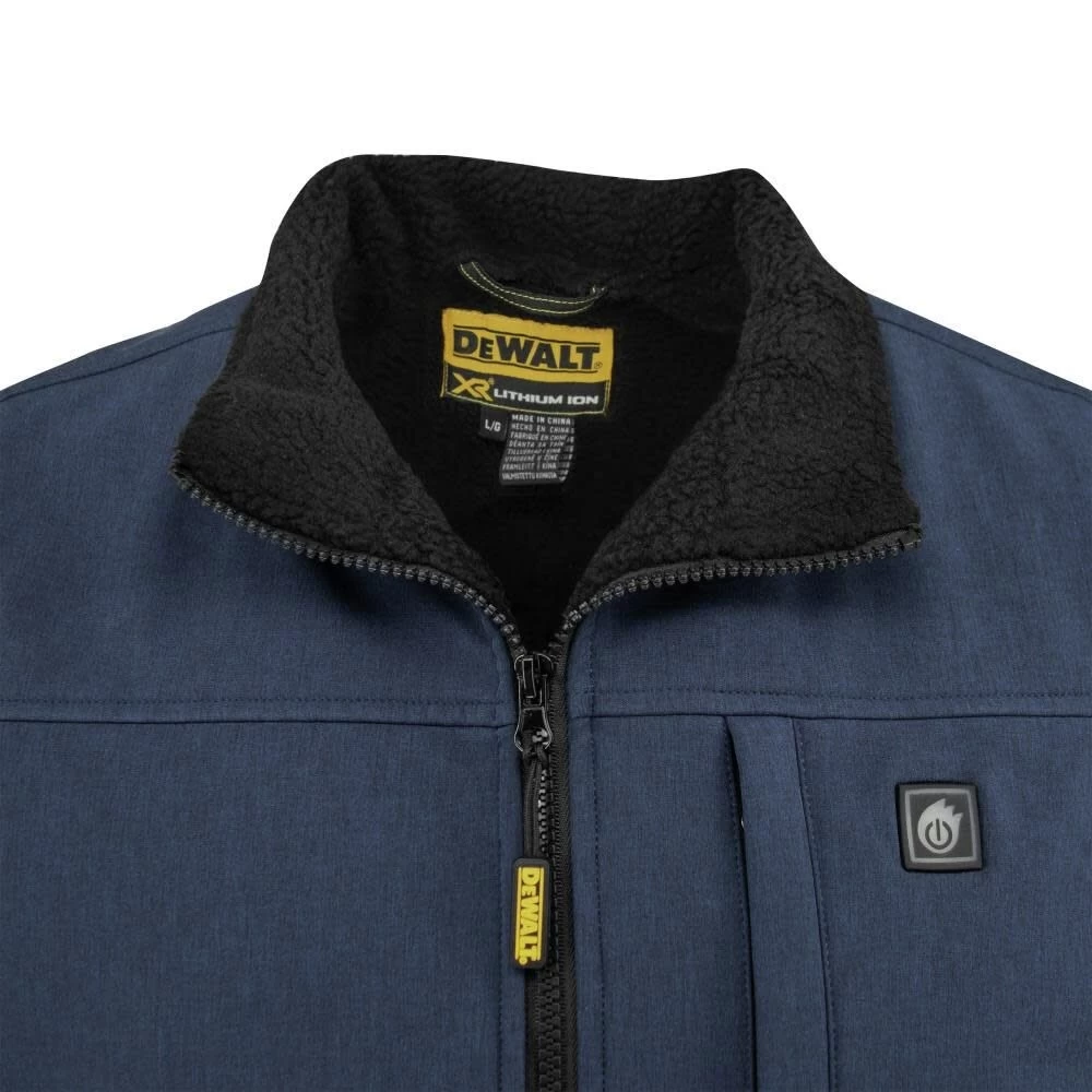 Dewalt Men's Heated Soft Shell Vest With Sherpa Lining - Small, Navy - DCHV089D1-S 10 Dewalt Men's Heated Soft Shell Vest With Sherpa Lining - Small, Navy - DCHV089D1-S - Image 8
