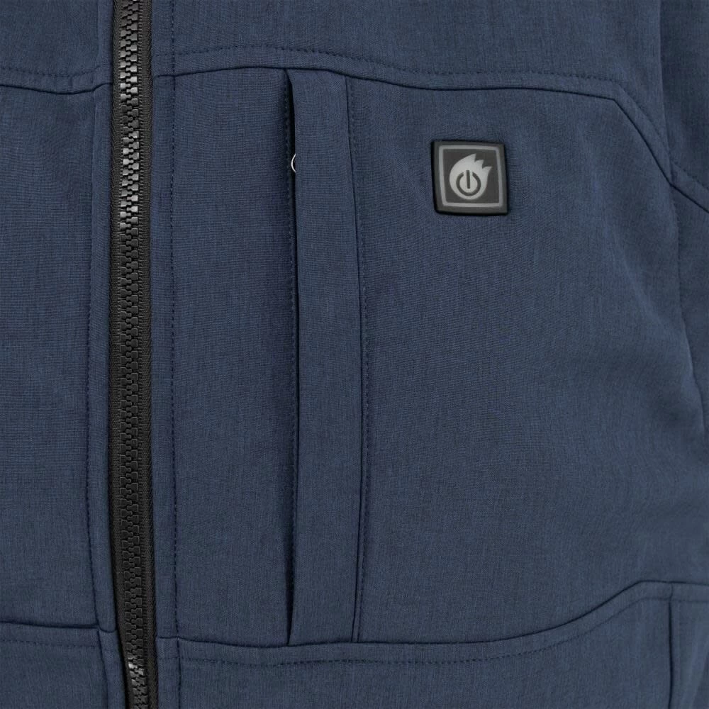 Dewalt Men's Heated Soft Shell Vest With Sherpa Lining - Small, Navy - DCHV089D1-S 11 Dewalt Men's Heated Soft Shell Vest With Sherpa Lining - Small, Navy - DCHV089D1-S - Image 9