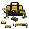 Dewalt 20V MAX XR Brushless Lithium-Ion Cordless 3-Tool Drywall Combo Kit With 2 Batteries (5 Ah) - DCK303P2 -PowerPro Tools dewndck303p2