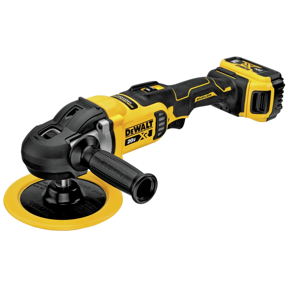 Dewalt 20V MAX XR Lithium-Ion Variable Speed 7 In. Cordless Rotary Polisher Kit (6 Ah) - DCM849P2 4 Dewalt 20V MAX XR Lithium-Ion Variable Speed 7 In. Cordless Rotary Polisher Kit (6 Ah) - DCM849P2 - Image 2