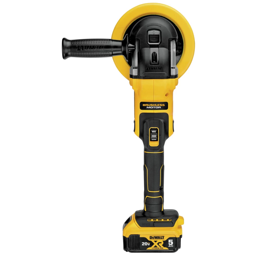 Dewalt 20V MAX XR Lithium-Ion Variable Speed 7 In. Cordless Rotary Polisher Kit (6 Ah) - DCM849P2 8 Dewalt 20V MAX XR Lithium-Ion Variable Speed 7 In. Cordless Rotary Polisher Kit (6 Ah) - DCM849P2 - Image 6