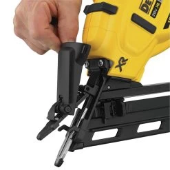 Dewalt 20V MAX XR 15 Gauge 2-1/2 In. Angled Finish Nailer (Tool Only) - DCN650B -PowerPro Tools dewndcn650b f