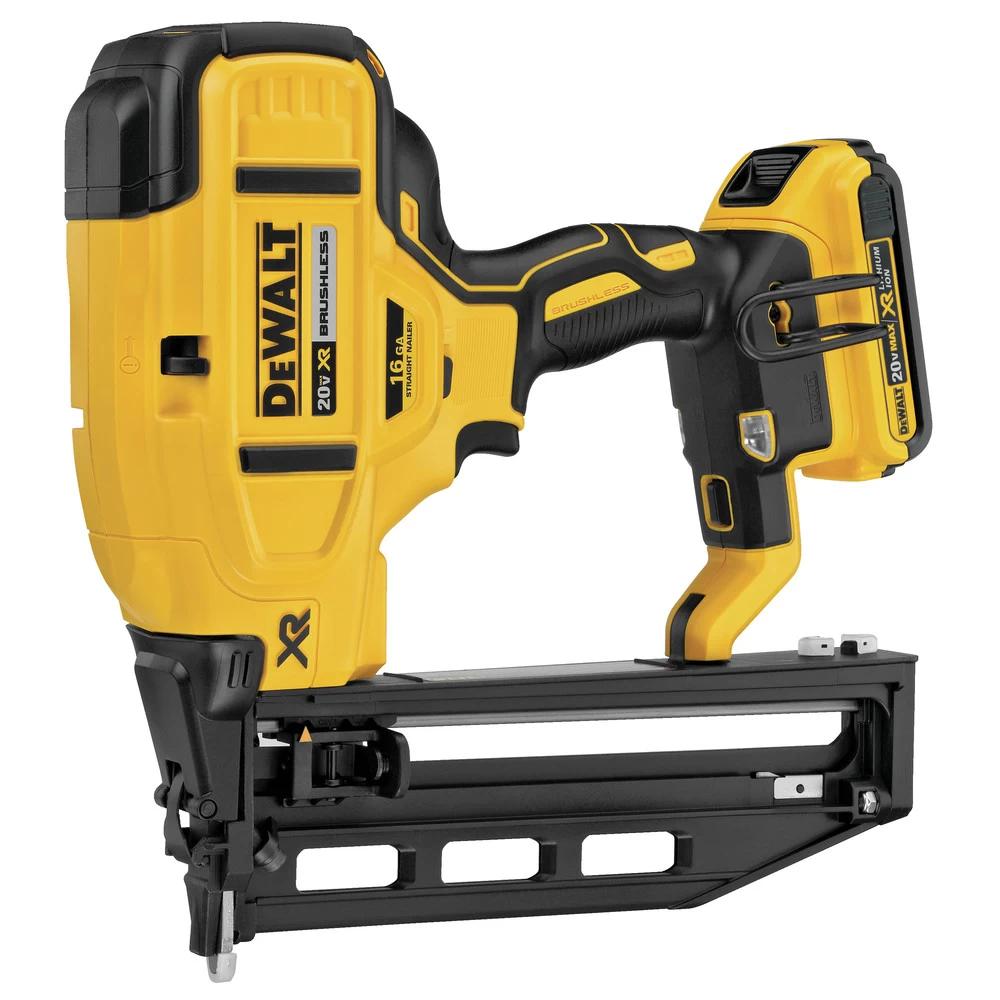 Dewalt 20V MAX XR 16 Ga. Cordless Straight Finish Nailer Kit - DCN662D1 4 Dewalt 20V MAX XR 16 Ga. Cordless Straight Finish Nailer Kit - DCN662D1 - Image 2